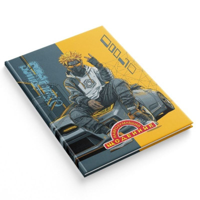 Щоденник шкільний "Найрозумніший" тв.обкл. /1В3522/ СЕНДВІЧ, 80стор. 170х240 мм "Стріт аніме" (1/20)