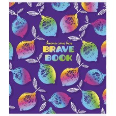 Зошит уч. "Genius" 24арк.== /3022L/ "Brave book" флуорфар + софт тач (дівчинка) (25/200)