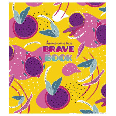 Зошит уч. "Genius" 24арк.== /3022L/ "Brave book" флуорфар + софт тач (дівчинка) (25/200)