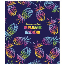 Зошит уч. "Genius" 24арк.== /3022L/ "Brave book" флуорфар + софт тач (дівчинка) (25/200)