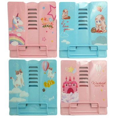 Підставка для книжок металева "JO" /555-516-S/ "Kids" 15,2*15,2см, mix (1/30/60)