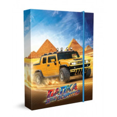 Папка для зошитів 2026 "Рюкзачок" /ПЗ-1/ №4, В5 "Авто" на гумці (1/10)