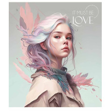 Зошит уч. "Школярик" 36арк.== /3290L/ "It must be love" виб.УФ-лак (дівчинка) (20/120)
