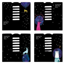 Підставка для книжок металева "JO" /555-37-S/ "Night" 15,2*15,2см,mix (1/30/60)