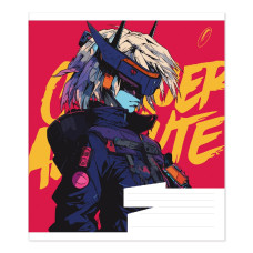 Зошит уч. "Пір'ячко" 48арк.# /ТВ-314/  №0349 Кiберпанк офсетний папір 50-53 г/м2 (15/180)