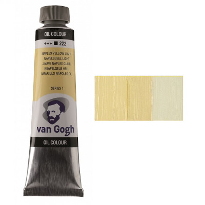 Фарба олійна VAN GOGH, (222) Неаполітанський жовтий світлий, 40 мл, Royal Talens (1/3)