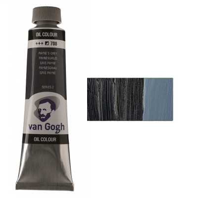 Фарба олійна VAN GOGH, (708) Сірий пейна, 40 мл, Royal Talens (1/3)