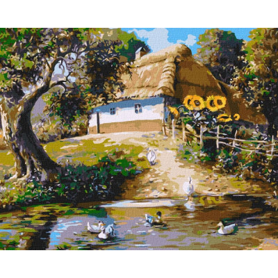 Картина за номерами "Ідейка" /KHO6300/ "Хутір" 40*50см