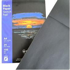 Скетчбук 210*297/24арк "Acmeliae" /43855/ 150g, ЧОРНІ аркуші