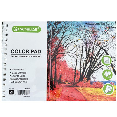 Скетчбук 297*210/30арк "Acmeliae" /44024/ для масляних олівців 160g