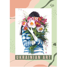 Блокнот A6/40арк "4PROFI" /905867/ # "Flower girls" peony, мат.лам, виб. УФ-лак