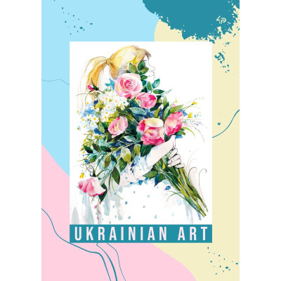 Блокнот A5/40арк "4PROFI" /905744/ # "Flower girls" rose, мат.лам, виб. УФ-лак