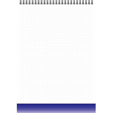 Блокнот A6/40 "4PROFI" /903382/ ## "Color office" blue, зверху спіраль, кол.вн.блок, гл/лам, 70г.
