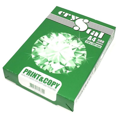 Папір А4 Crystal Print & Copy 75г/м.кв. 500арк. (1/5/300)