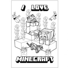 Розмальовка А4/12стор "Yes" /743219/ "Minecraft_2" (1/100)