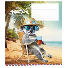Зошит уч. "Школярик" 12арк.==/3318L/ "Cool vacation" ВД-лак (нейт) (30/300)