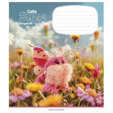 Зошит уч. "Школярик" 12арк.# /3462K/ "Cute bugs" ВД лак (дівчинка) (30/300)