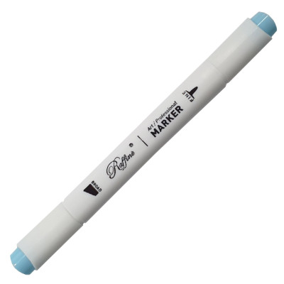 Скетч Маркер двосторонній "Raffine" /7800-6CB/ (B203) Pastel blue (6)