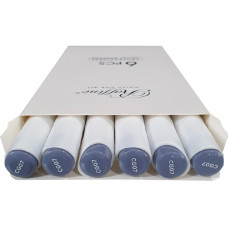 Скетч Маркер двосторонній "Raffine" /7800-6CB/ (CG07) Cool grey 7 (6)