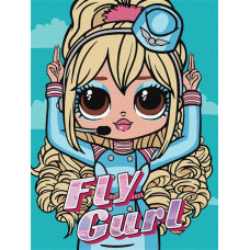 Картина за номерами "Ідейка" /KHO6275/ "LOL Surprise! O.M.G. Fly Gurl" 30*40 см