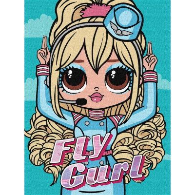 Картина за номерами "Ідейка" /KHO6275/ "LOL Surprise! O.M.G. Fly Gurl" 30*40 см