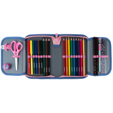 Пенал "Kite" /K24-622H-3/ 1 відд., 2 відв.,з наповненням 622H Purple Chequer (67040) (1/42)