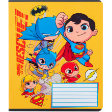 Зошит уч. "Kite" 12арк.# /DC24-232/ "DC Justice League" софт тач + УФ лак (25/600)