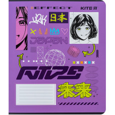 Зошит уч. "Kite" 12арк.# /K24-232-1/ "Kite Anime" софт тач + УФ лак (25/600)