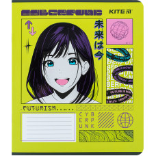 Зошит уч. "Kite" 12арк.# /K24-232-1/ "Kite Anime" софт тач + УФ лак (25/600)
