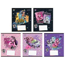 Зошит уч. "Kite" 12арк.# /MH24-232/ "Monster High"  УФ лак + глітер (25/600)