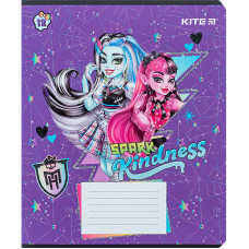 Зошит уч. "Kite" 12арк.# /MH24-232/ "Monster High"  УФ лак + глітер (25/600)