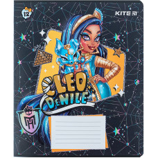 Зошит уч. "Kite" 12арк.# /MH24-232/ "Monster High"  УФ лак + глітер (25/600)