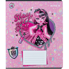 Зошит уч. "Kite" 12арк.# /MH24-232/ "Monster High"  УФ лак + глітер (25/600)