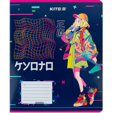 Зошит уч. "Kite" 12арк.== /K24-234-1/ "Kite Anime" гібр. лак + УФ лак (25/600)