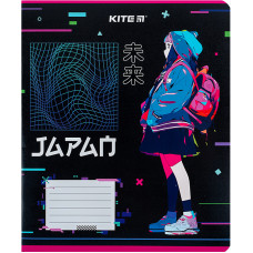 Зошит уч. "Kite" 12арк.== /K24-234-1/ "Kite Anime" гібр. лак + УФ лак (25/600)