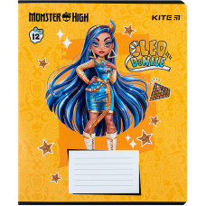 Зошит уч. "Kite" 12арк.== /MH24-234/ "Monster High" гібр. лак + УФ лак (25/600)