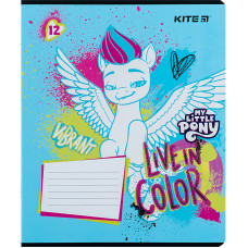 Зошит уч. "Kite" 12арк.== /LP24-234/ "My Little Pony" УФ лак + глітер (25/600)