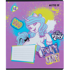 Зошит уч. "Kite" 12арк.== /LP24-234/ "My Little Pony" УФ лак + глітер (25/600)