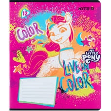 Зошит уч. "Kite" 12арк.== /LP24-234/ "My Little Pony" УФ лак + глітер (25/600)