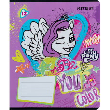Зошит уч. "Kite" 12арк.== /LP24-234/ "My Little Pony" УФ лак + глітер (25/600)