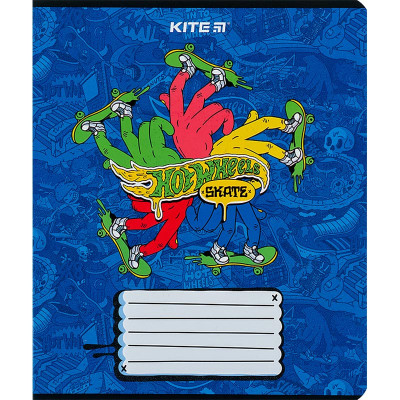 Зошит уч. "Kite" 18арк.# /HW24-236/ "Hot Wheels Skate" гібр. лак + УФ лак (20/400)