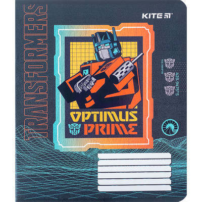 Зошит уч. "Kite" 18арк.# /TF24-236/ "Transformers" гібр. лак + УФ лак (20/400)