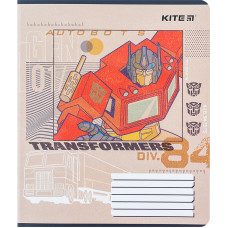Зошит уч. "Kite" 18арк.# /TF24-236/ "Transformers" гібр. лак + УФ лак (20/400)