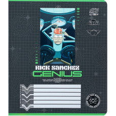 Зошит уч. "Kite" 18арк.# /RM24-236/ "Rick & Morty" софт тач + УФ лак (20/400)