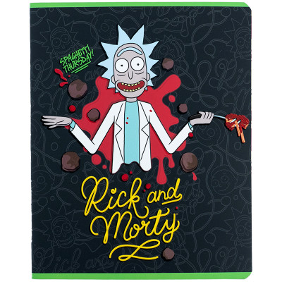 Зошит уч. "Kite" 24арк.== /RM24-239/ "Rick & Morty" софт тач + УФ лак (20/320)