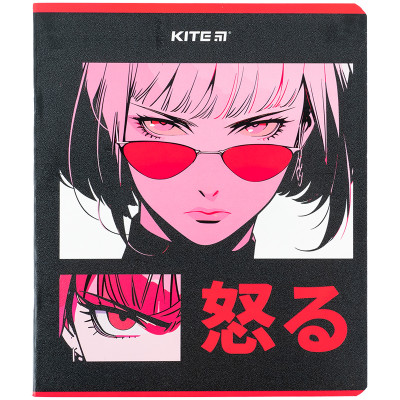 Зошит уч. "Kite" 48арк.# /K24-259-2/ "Kite Anime" гібр. лак + УФ лак (10/200)