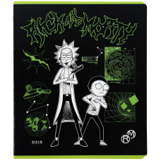 Зошит уч. "Kite" 48арк.# /RM24-259/ "Rick & Morty" гібр. лак + УФ лак (10/200)