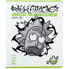 Зошит уч. "Kite" 48арк.# /RM24-259/ "Rick & Morty" гібр. лак + УФ лак (10/200)