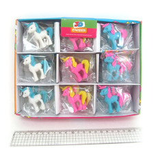 Гумка "JO" /L0170/ "Єдиноріг" 5см кор.,мікс (36)