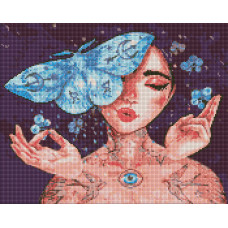 STOCK Алмазна мозаїка "Ідейка" /AMO7451/ "Дотик метелика" 40*50см, шт